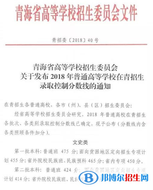 2022年青海高考分數(shù)線公布（含2020-2021歷年）