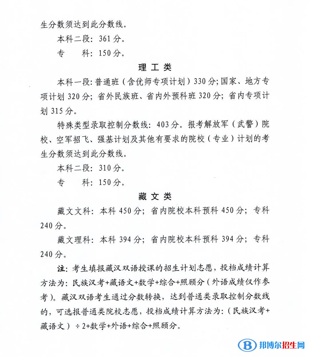 2022年青海高考分數(shù)線公布（含2020-2021歷年）