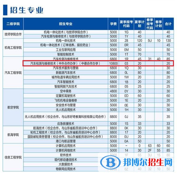 山東理工職業(yè)學(xué)院有哪些中外合作辦學(xué)專業(yè)？（附名單）