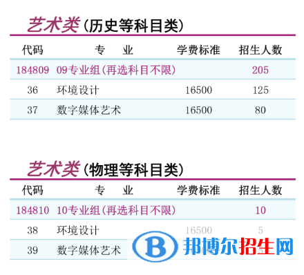 南京理工大學泰州科技學院藝術類專業(yè)有哪些？