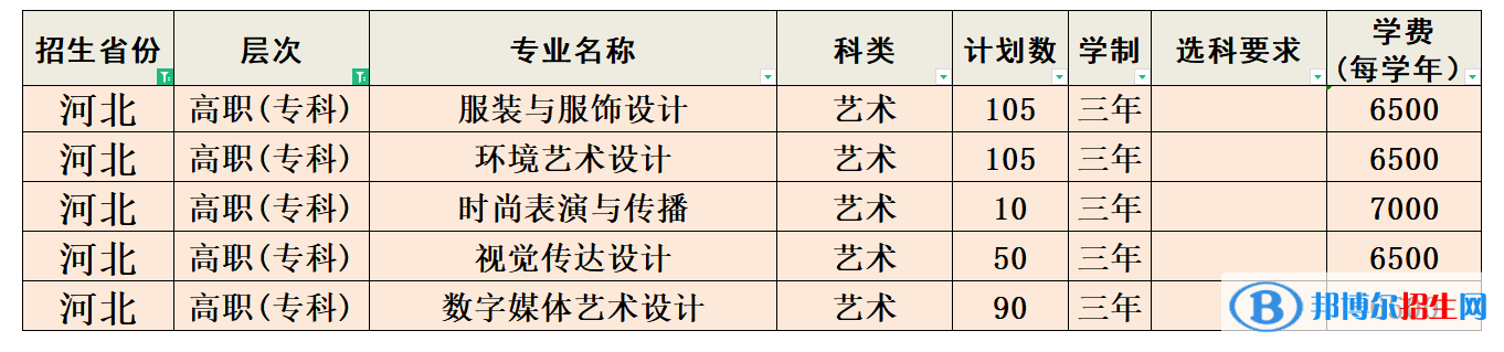 河北科技工程職業(yè)技術(shù)大學藝術(shù)類專業(yè)有哪些？