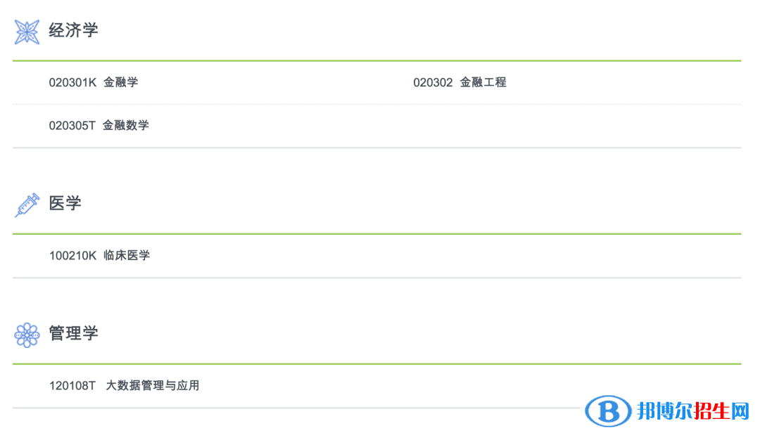 南方科技大學(xué)有哪些專業(yè)？