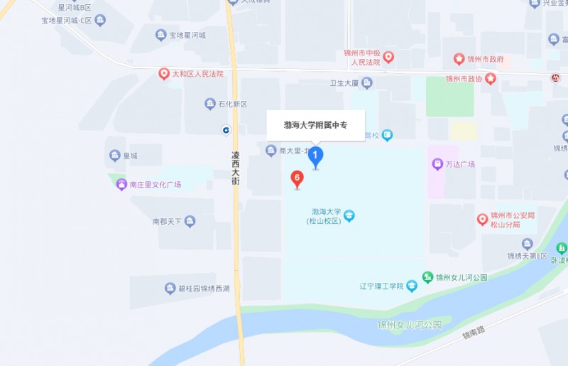 渤海大學(xué)附屬中等職業(yè)技術(shù)專業(yè)學(xué)校地址，乘車路線