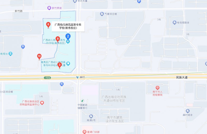 廣西幼兒師范高等?？茖W(xué)校附屬中等師范學(xué)校地址，乘車路線