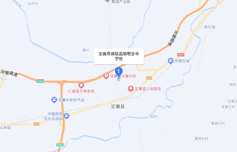 定襄縣誠(chéng)信高級(jí)中學(xué)(職教班)地址，乘車(chē)路線