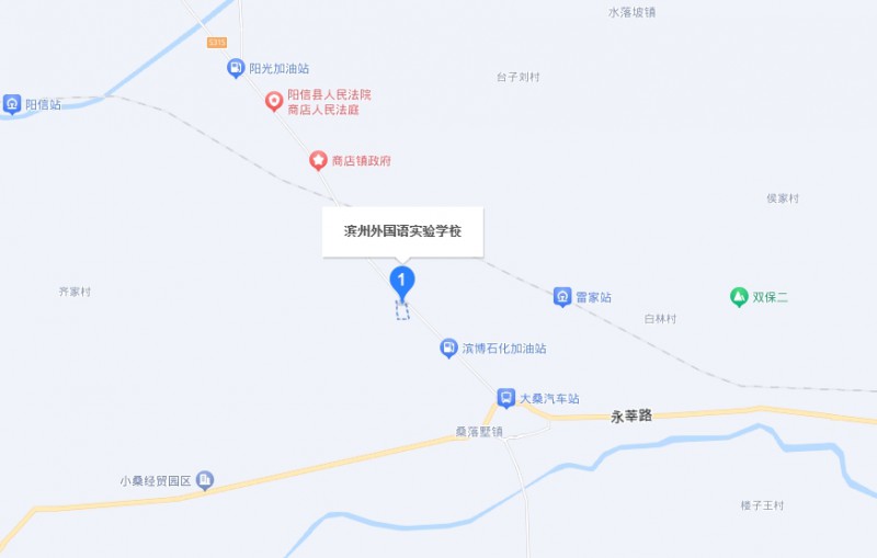 濱州外國語實(shí)驗(yàn)學(xué)校(職業(yè)中專部)地址，乘車路線