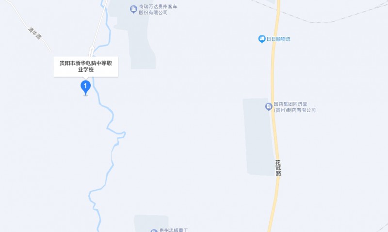貴陽市新華電腦中等職業(yè)學校地址，乘車路線