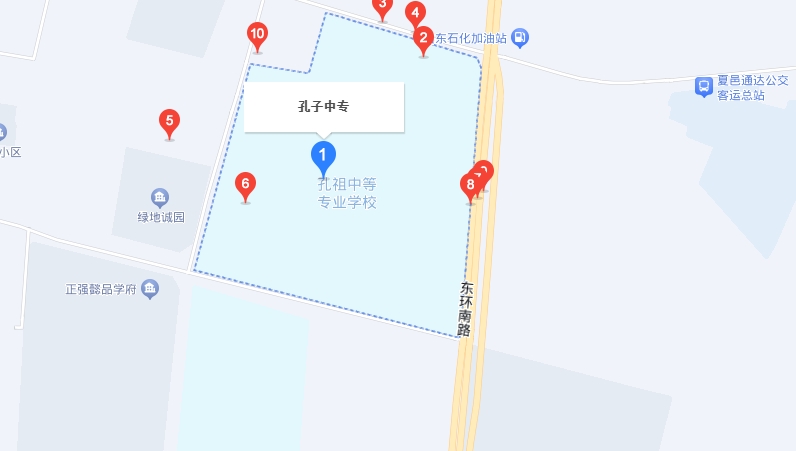 夏邑孔祖中等專業(yè)學(xué)校地址，乘車路線