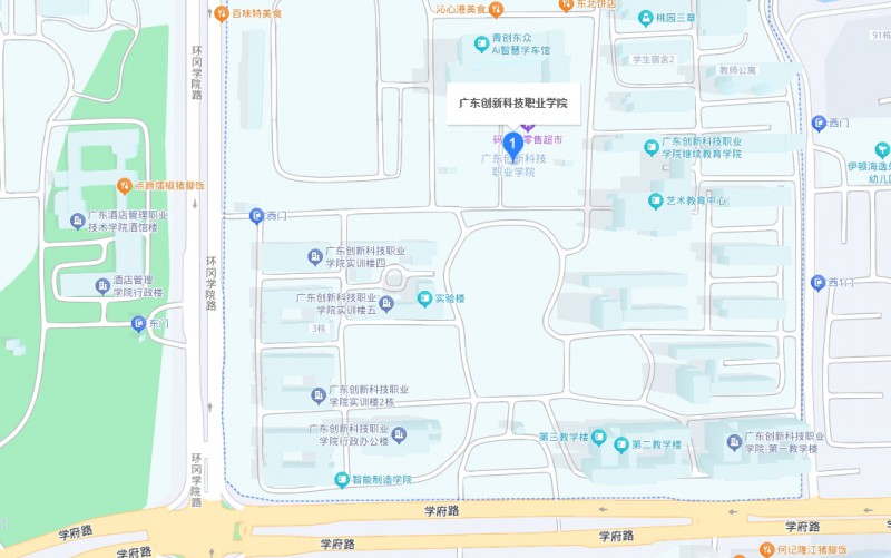 廣東創(chuàng)新科技職業(yè)學(xué)院中職部地址，乘車路線