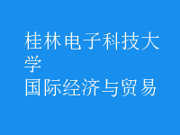 國際經(jīng)濟與貿(mào)易