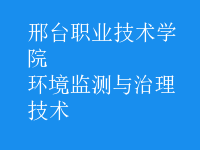 環(huán)境監(jiān)測與治理技術
