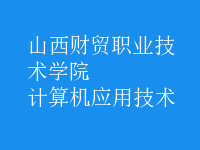 計算機應用技術