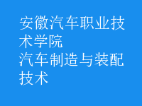 汽車制造與裝配技術(shù)