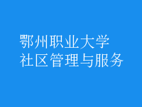 社區(qū)管理與服務
