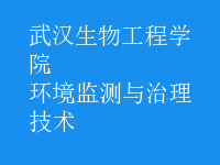 環(huán)境監(jiān)測與治理技術