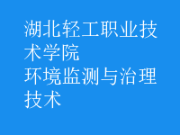 環(huán)境監(jiān)測與治理技術
