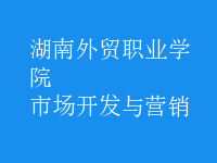 市場開發(fā)與營銷