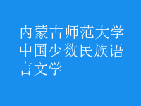 中國少數(shù)民族語言文學(xué)