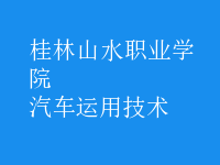 汽車運(yùn)用技術(shù)