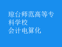 會(huì)計(jì)電算化