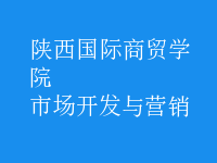 市場開發(fā)與營銷