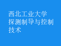 探測(cè)制導(dǎo)與控制技術(shù)