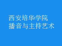 播音與主持藝術
